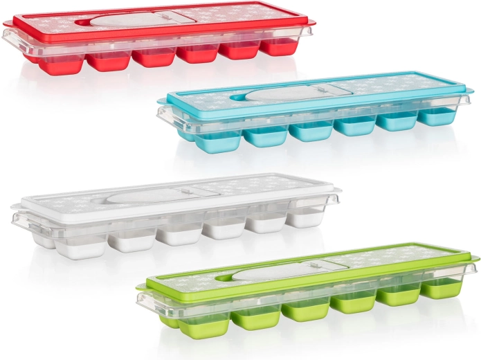 Ijsblokjesvorm met deksel en vulopening CULINARIA