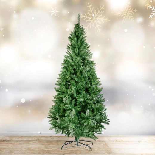 Kunstkerstboom van PVC, donkergroen