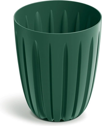 Bloempot Wario 13,7 cm donkergroen met inzetstuk