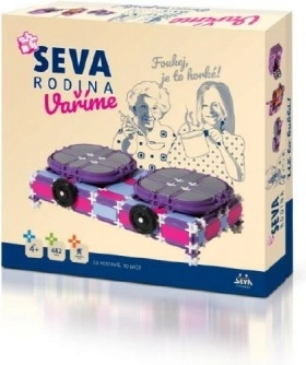 Bouwset SEVA Familie Koken – keukenrobot, kookplaat en magnetron, 682 stukjes