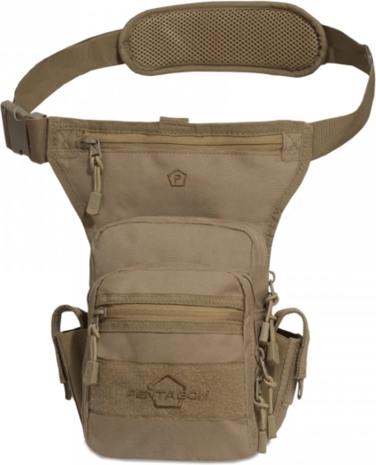 Pentagon MAX-S 2.0 beenholster voor vuurwapen coyote