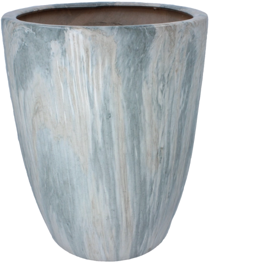 Keramische bloempot met marmerlook 37 × 37 × 45,5 cm