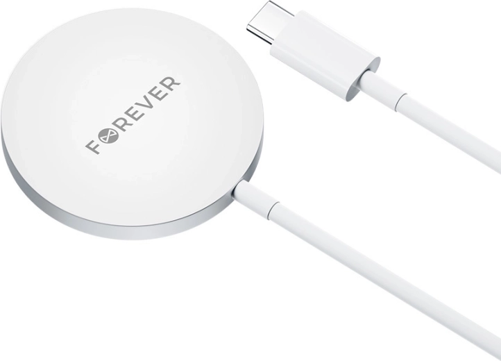 Forever MAWC-100 magnetische draadloze oplader 15 W, grijs