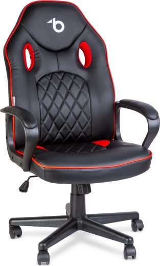 Gamingstoel met rugleuning zwart/blauw