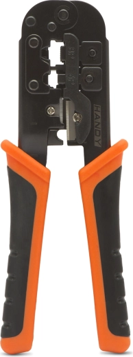 Krimp-, strip- en kniptang voor modulaire connectoren 6P en 8P