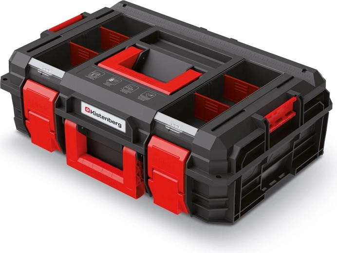 Gereedschapskoffer KISTENBERG X-Block 546 × 380 × 194 mm, zwart