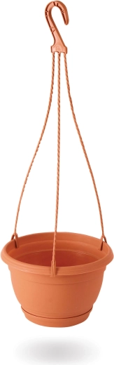 Hangende bloempot terracotta 18 cm met haak AGRO