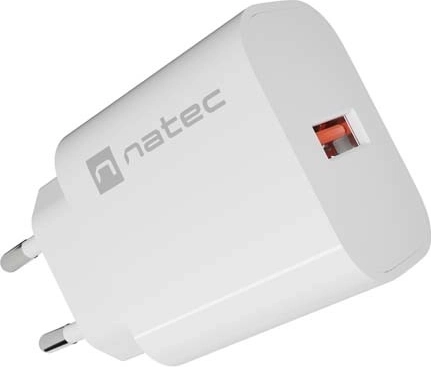 Natec Ribera netlader 1× USB-A 18 W wit