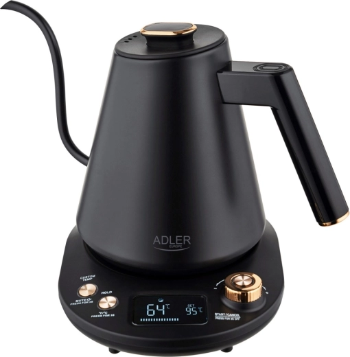 Elektrische waterkoker Adler met zwanenhalsuitloop 1 l