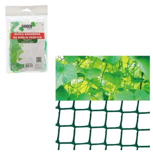 Tuin-klimnet voor klimplanten 0,9 × 1,8 m, groen