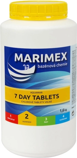 Marimex 7-daagse chloortabletten voor het zwembad 1,6 kg