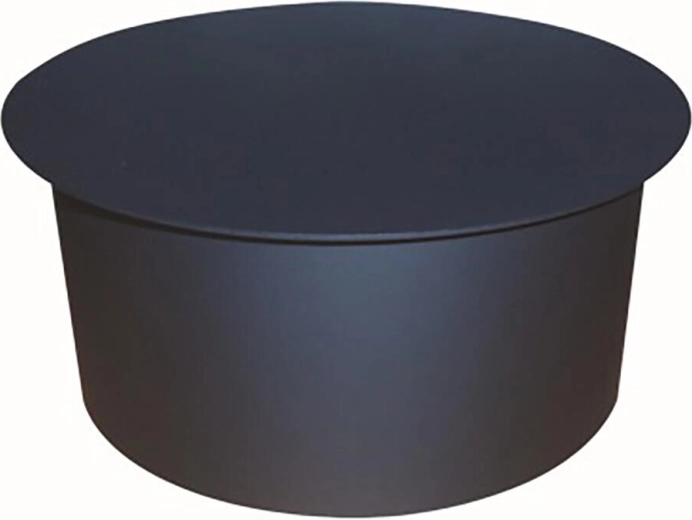 Rookafsluitdeksel 145 mm zwart