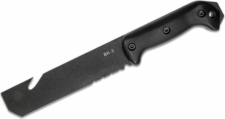 KA-BAR Becker Tac Tool tactisch mes 17,5 cm, zwart, Zytel, schede