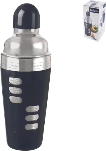 Roestvrijstalen shaker met recepten 0,69 l