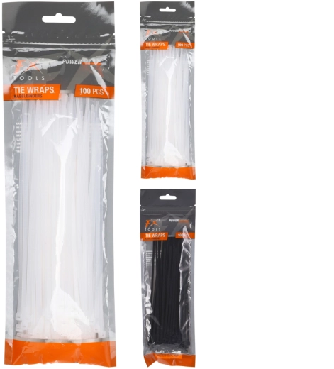 Kabelbinders 200 × 2,5 mm, zwart