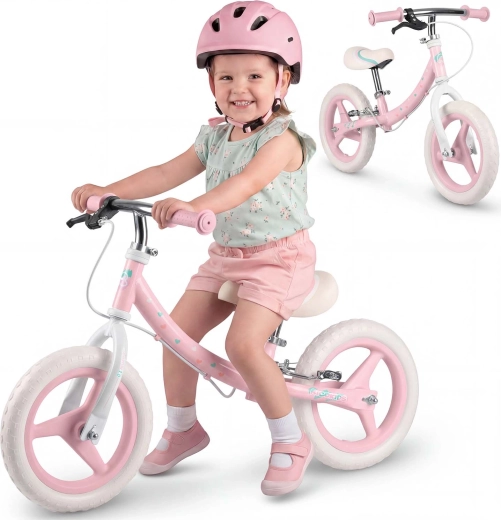 Kinderloopfiets Ricokids Fun Adventure roze