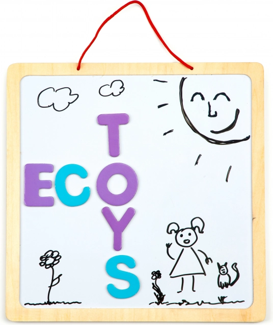 Educatief magnetisch bord met woorden en cijfers 3-in-1