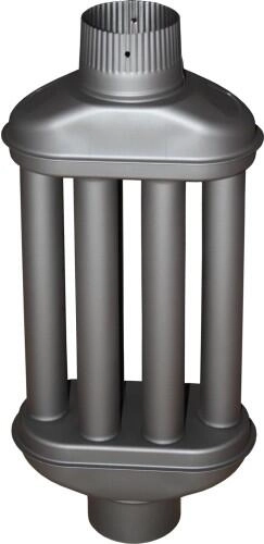 Warmtewisselaar voor rookkanaal 130 × 550 mm antraciet