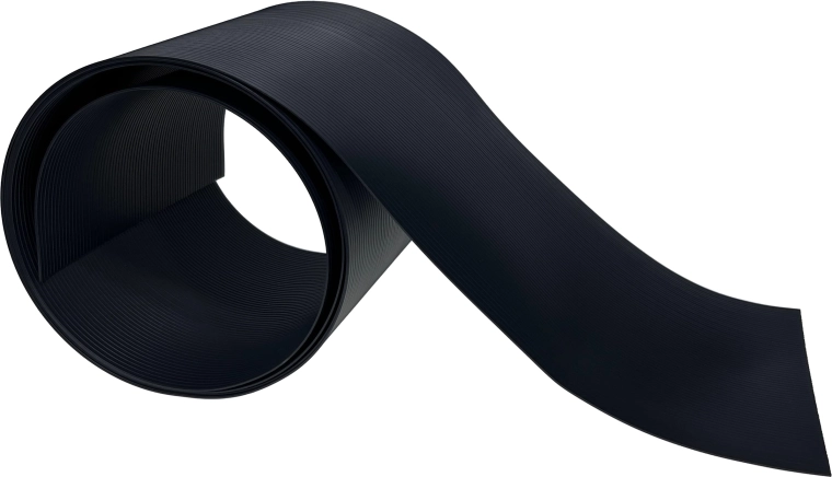 Voorbereide strook schuttingband 2,55 m × 19 cm, grafiet