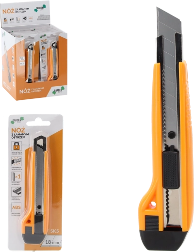 Afbreekmes 18 mm met automatische vergrendeling