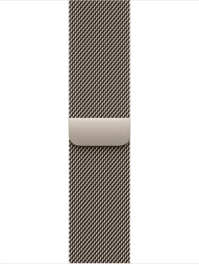 Milanese horlogeband in natuurlijke kleur voor horlogekast van 42 mm