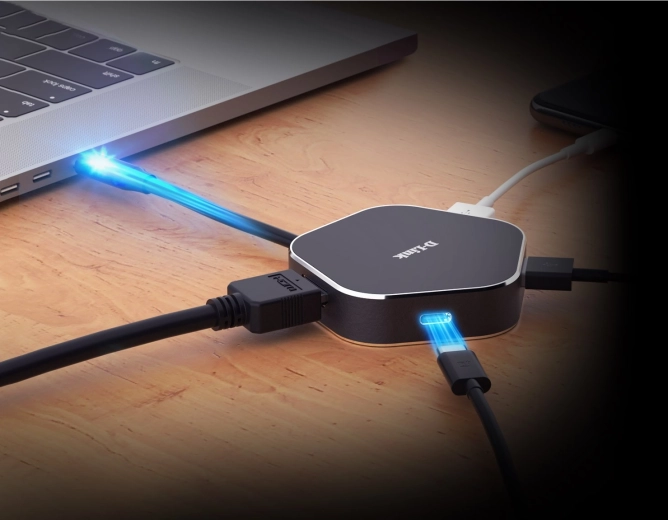 D-Link multiportadapter USB-C met HDMI