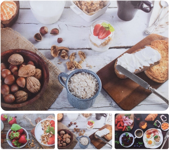 Plastic placemat 43 × 28,5 cm, mix van decoraties
