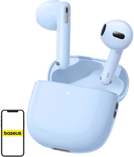 Draadloze oordopjes TWS Baseus Bowie WX5 blauw