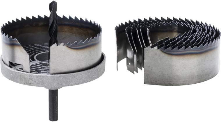 Set gatenzagen 2" voor hout en gipsplaat, 7‑delig