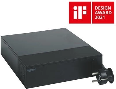 TV-verlengsnoer met bescherming 2 m zwart