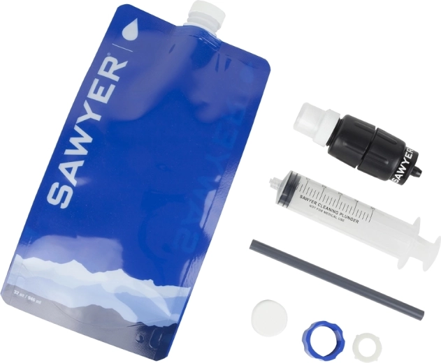 Sawyer Micro Squeeze reiswaterfilter met opvouwbare fles
