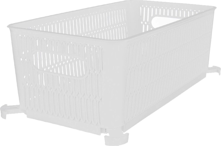 Nesta stapelbare opbergmand wit 29 × 16,5 × 11,5 cm