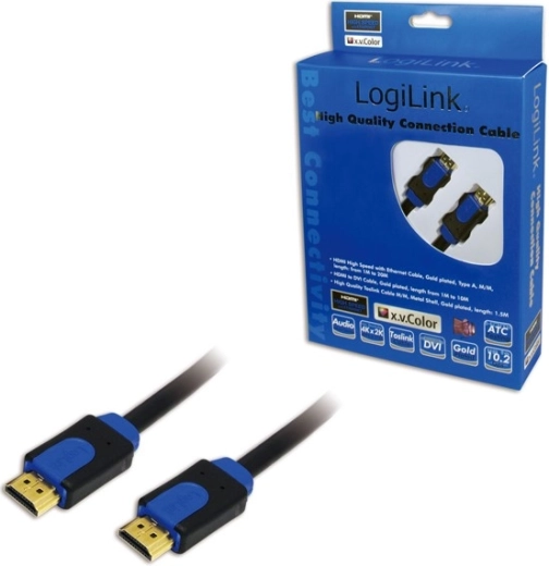 HDMI-hogesnelheidskabel met Ethernet, lengte 15 m