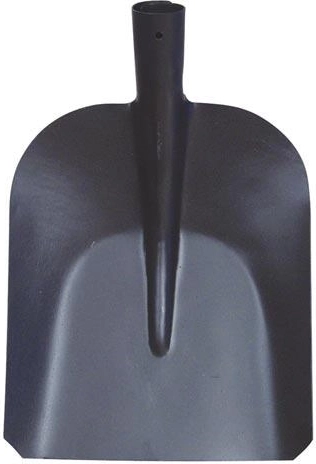 Schep 23 cm zonder steel, zwart