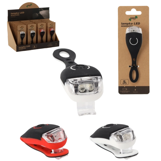 Clip-on LED-fietslichten wit en rood