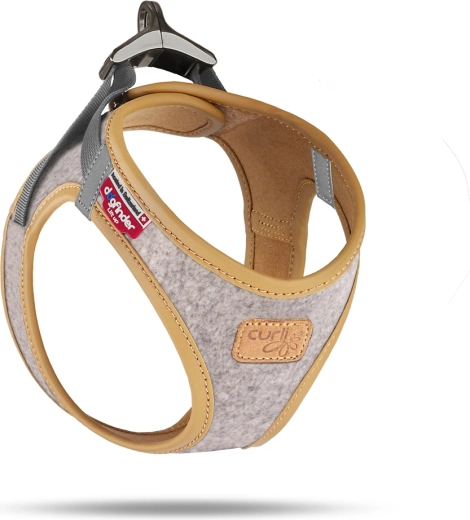 Curli harnas voor honden Alpine lichtgrijs 3XS (1,5–3 kg)