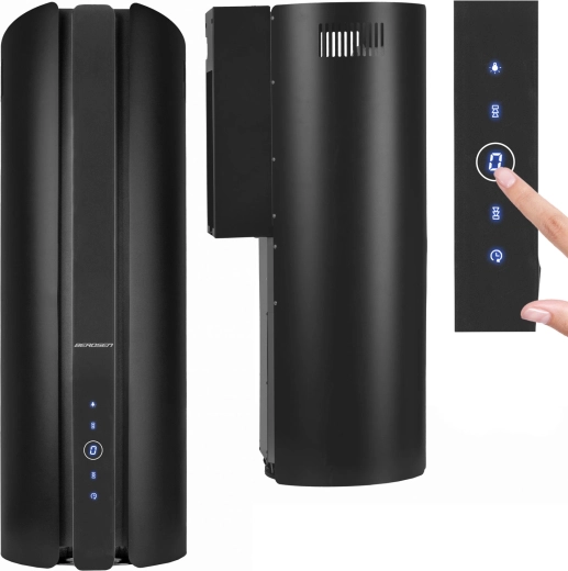 Schoorsteenkeukenafzuigkap 35 cm BERDSEN BT-219, zwart