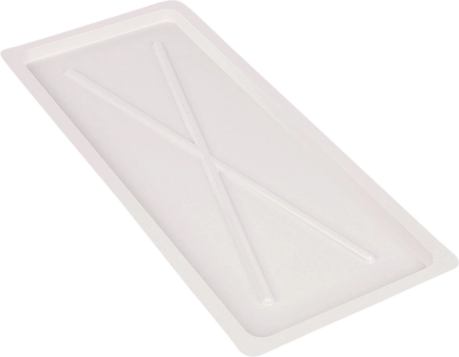 Metpol witte afdruipbak 55 × 24 cm voor een kastafdruiprek 60 cm