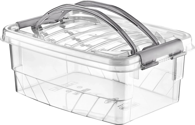 Opbergbox Handy Box 5 l met deksel en clips