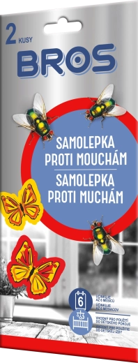 Bros stickers tegen vliegen 2 stuks