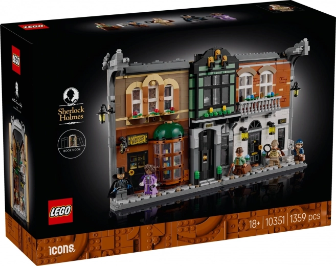 Lego Icons Sherlock Holmes: boeken-inkeping (book nook)