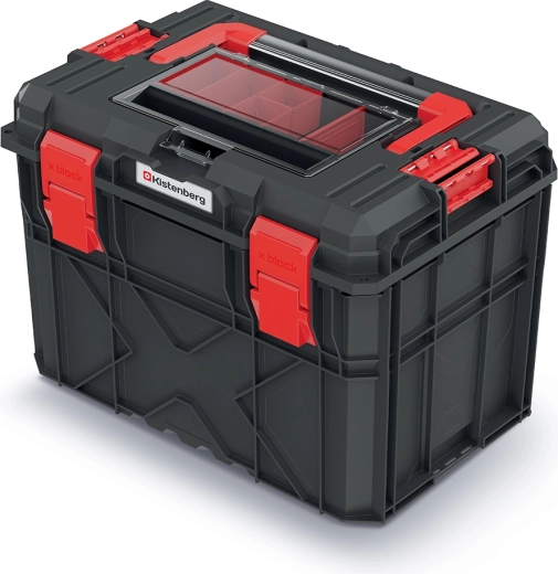 Gereedschapskoffer X BLOCK ALU LOG 546 × 380 × 407 mm, zwart