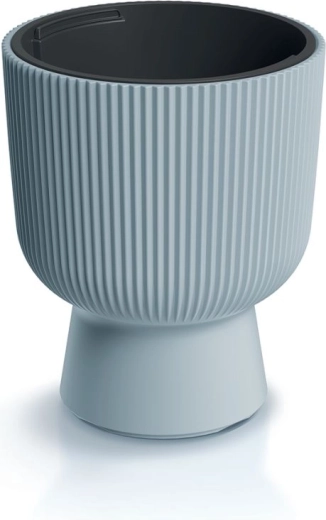 Bloempot Milly met inzet 24 cm lichtgrijs