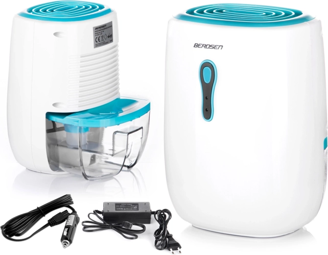 Berdsen BR-70W elektrische luchtontvochtiger met 12 V auto-adapter