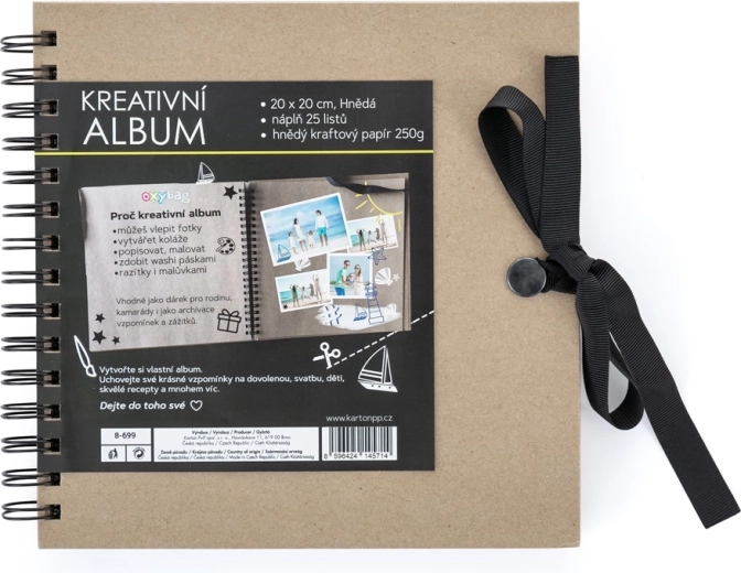 Creatief Album Bruin 20,5 x 20,5 cm