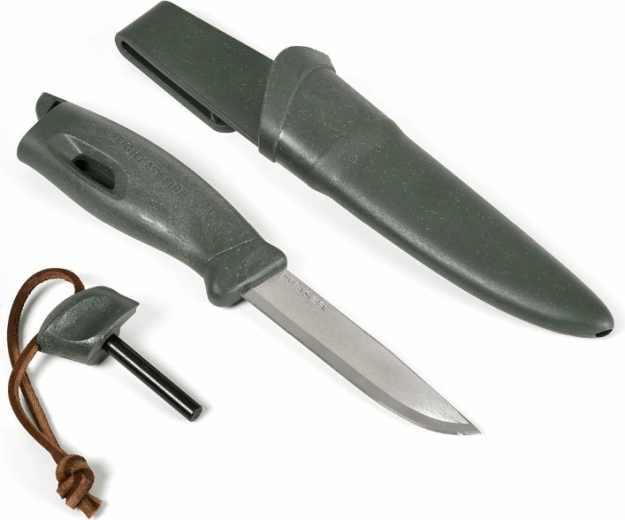 Light My Fire Swedish FireKnife mes met vuurstarter, groen