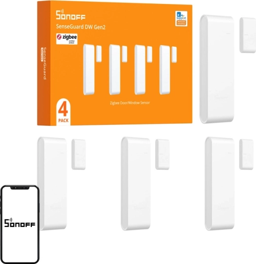 Sonoff Zigbee openingssensor voor ramen en deuren SNZB-04PR2 (4 stuks)