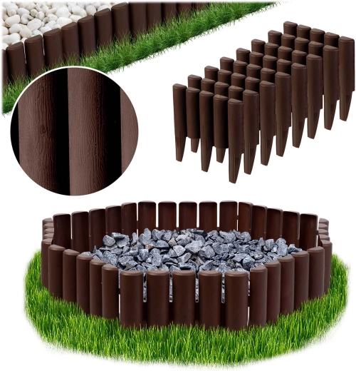 Plonos tuinrand 2,2 m, bruin