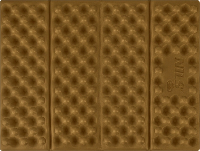 Opvouwbaar foam zitkussen met reflecterende laag NILS Camp bruin