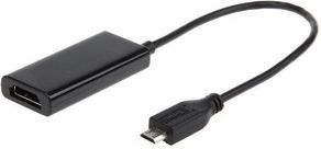 MHL-adapter micro USB naar HDMI met USB-voeding, 16 cm